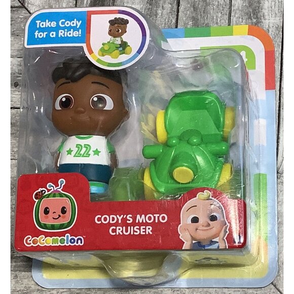 3 Cocomelon Cruisers JJ's Blue Car Cody's Moto Nico's Truck Yellow Blue Green - Picture 5 of 6